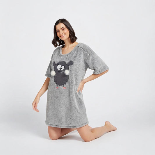 Textured Night Shirt