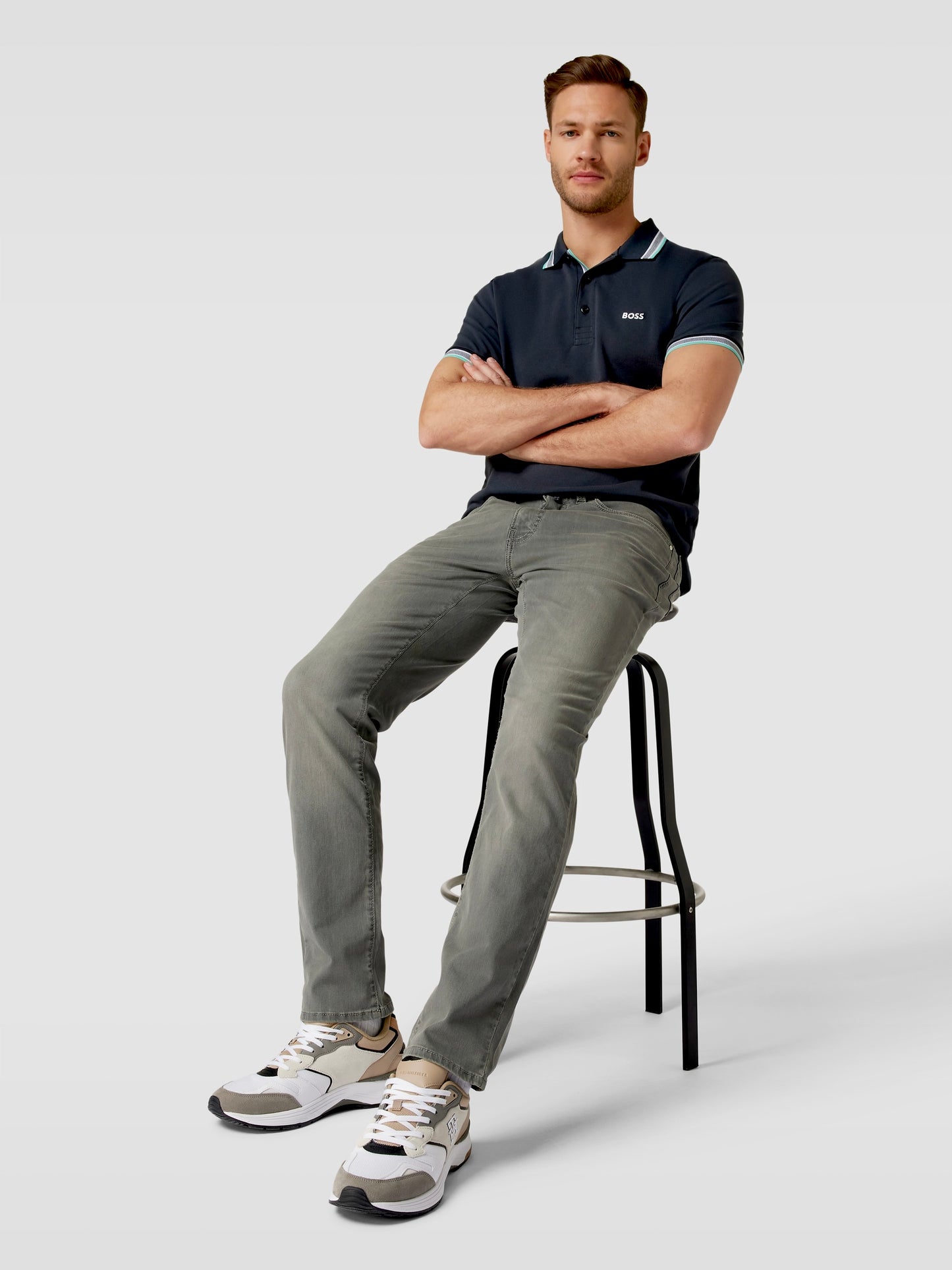 BOSS POLO TSHIRT SLIM FIT NAVY