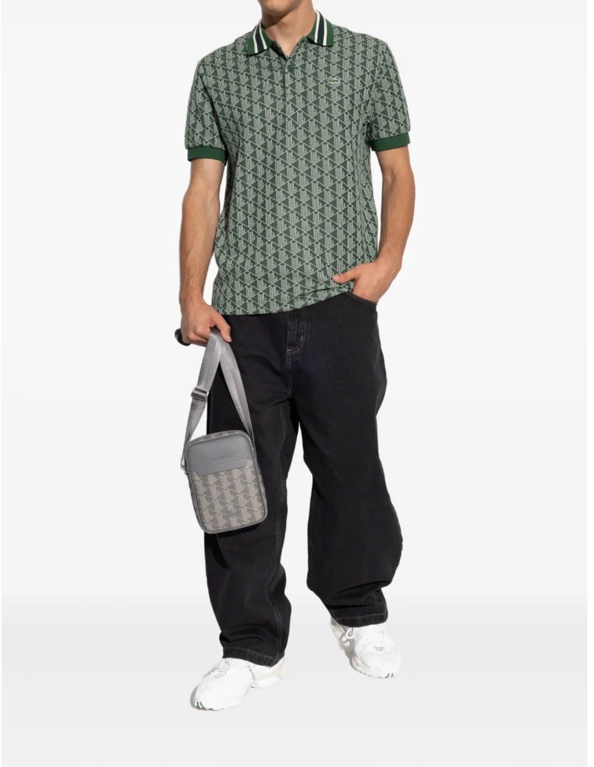 Lacoste Monogram Jacquard Polo Shirt