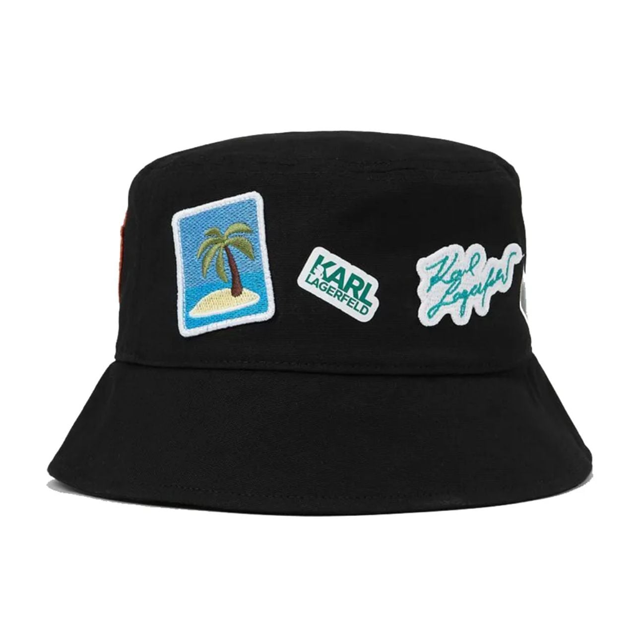 KARL LAGERFELD UNISEX Black Bucket Hat
