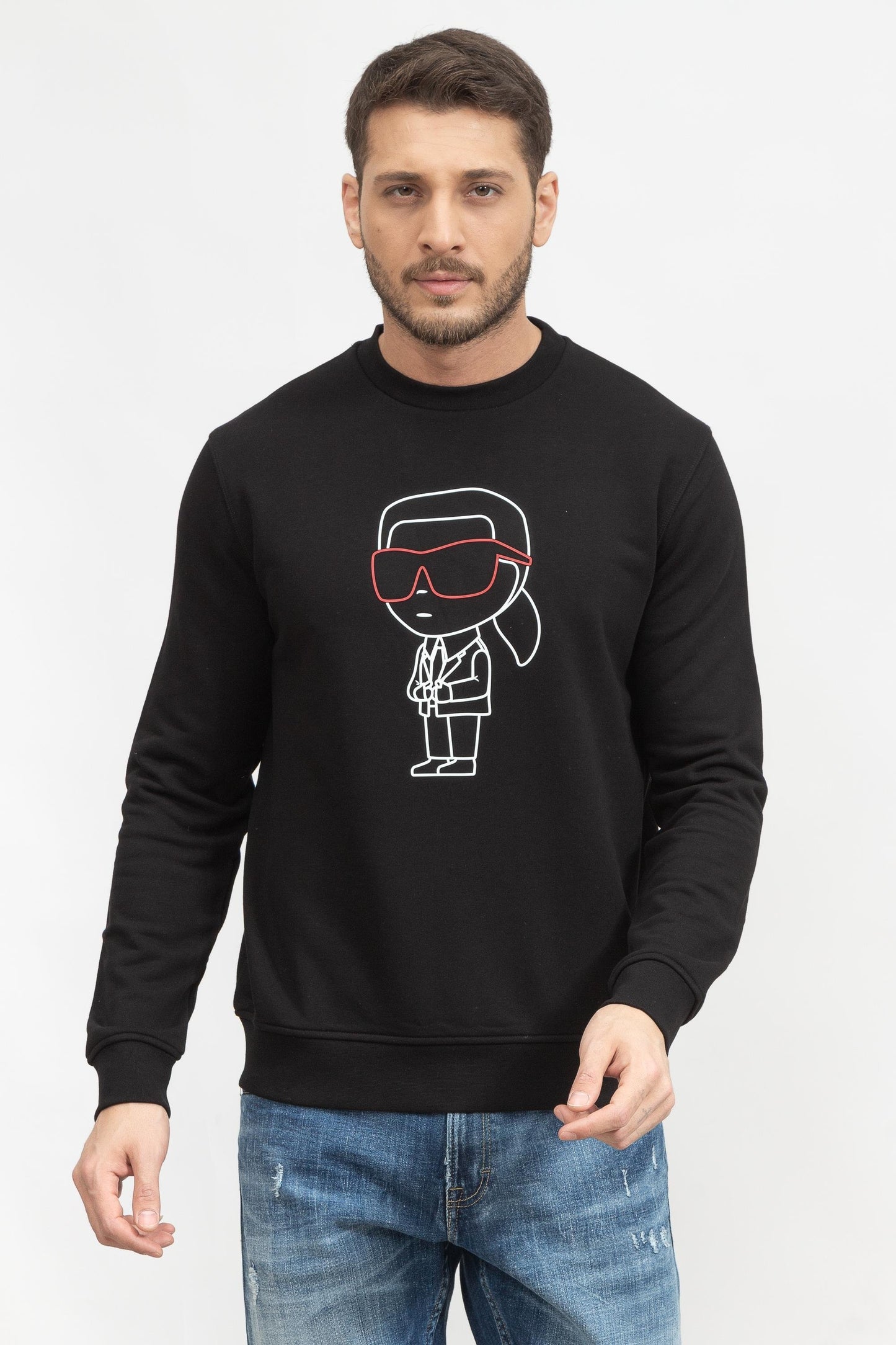 KARL LAGERFELD Round Sweatshirt Slim Fit Uni Sex