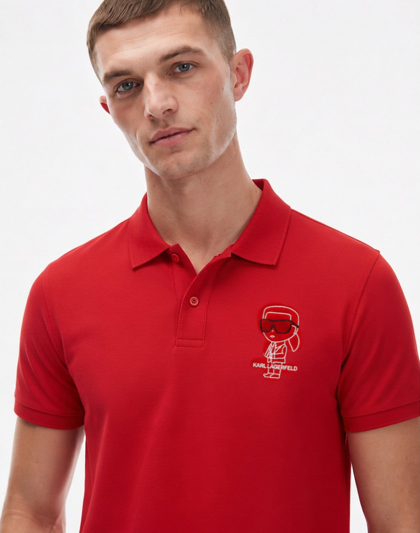 Karl Lagerfeld polo shirt red