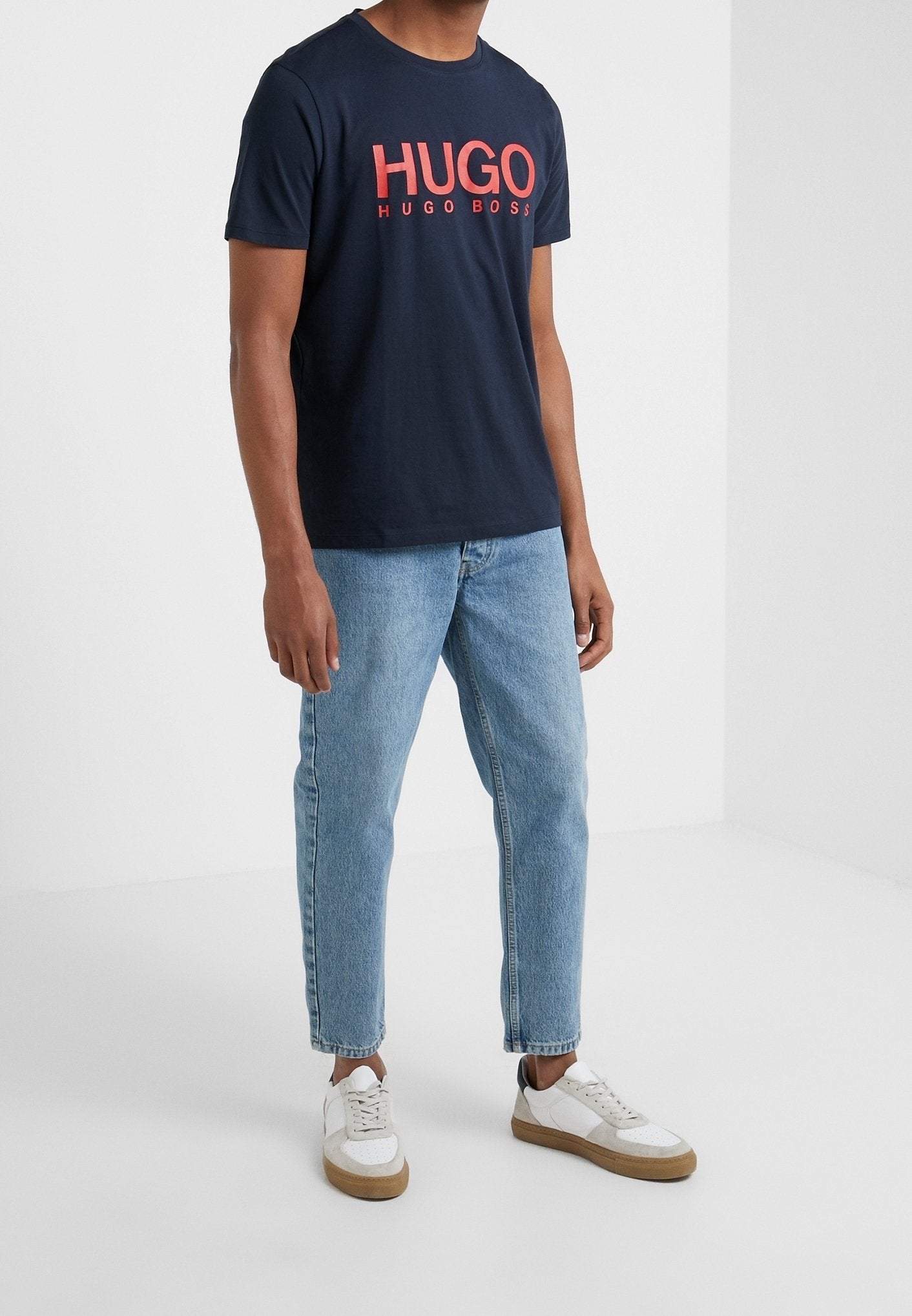 HUGO RED BG LOGO TSHIRT NAVY
