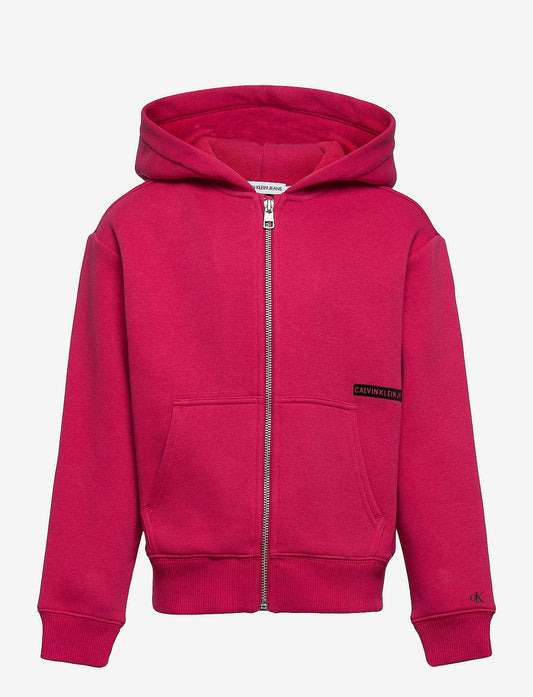 Calvin Klein MICRO FLOCK RELAXED ZIP THROUGH Hoodies fleece