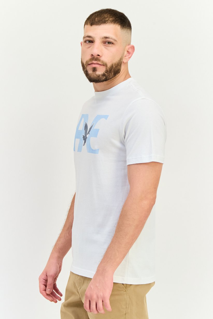 AMRICAN EAGLE  BLU/WHITE TSHIRT