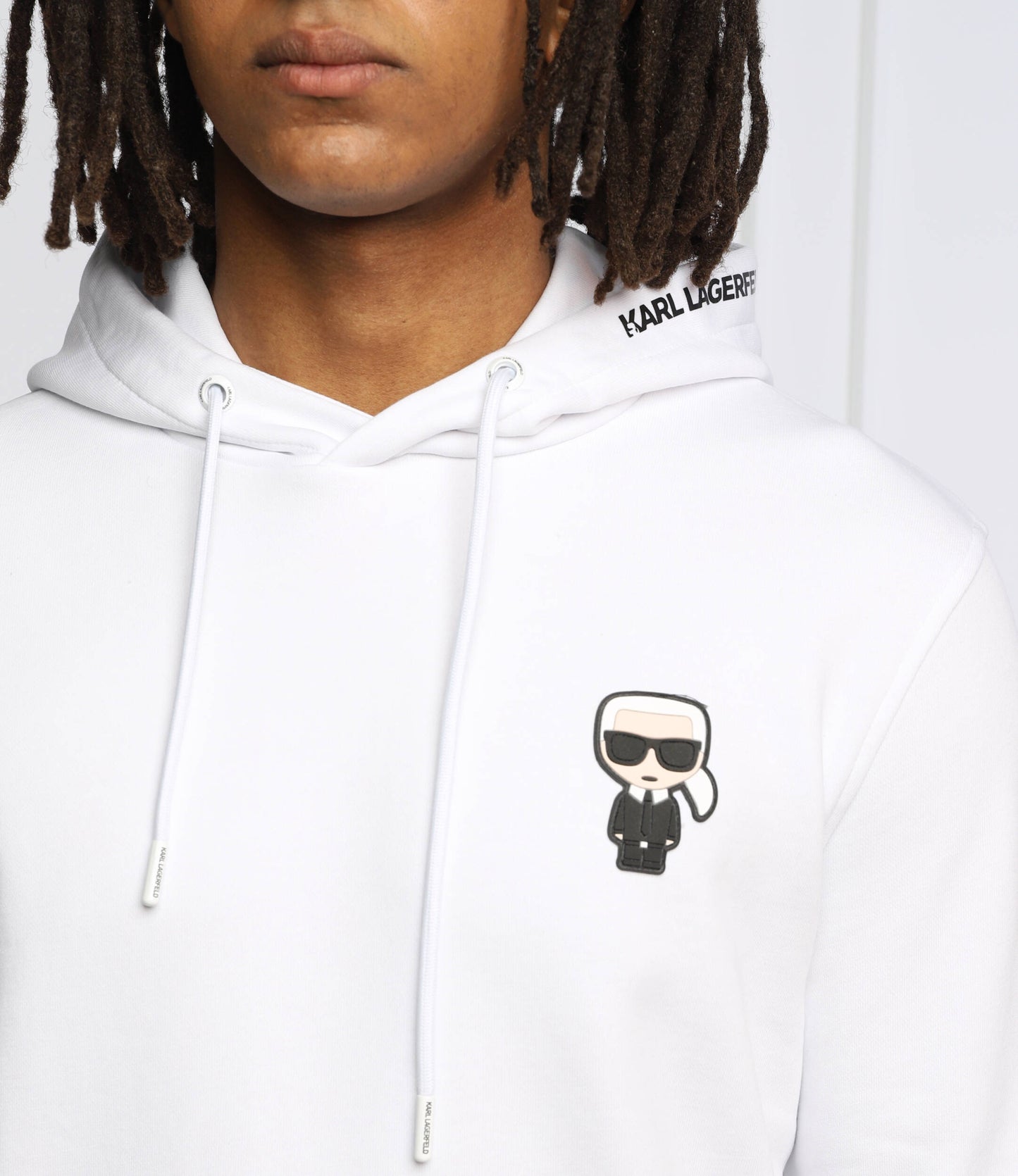 KARL LAGERFELD Hoodie Unisex Slim Fit Melton