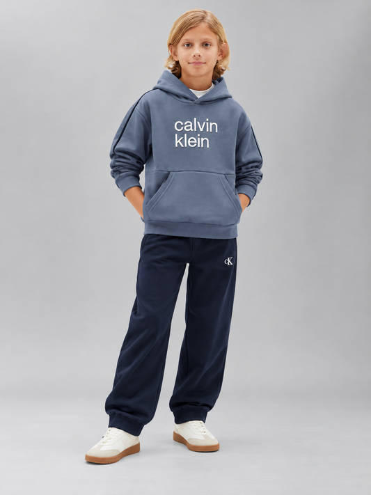 Calvin Klein Boys’ Blue Hoodie & Navy Joggers Set