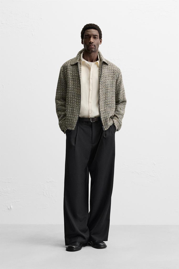 Jacket Zara textured Biege