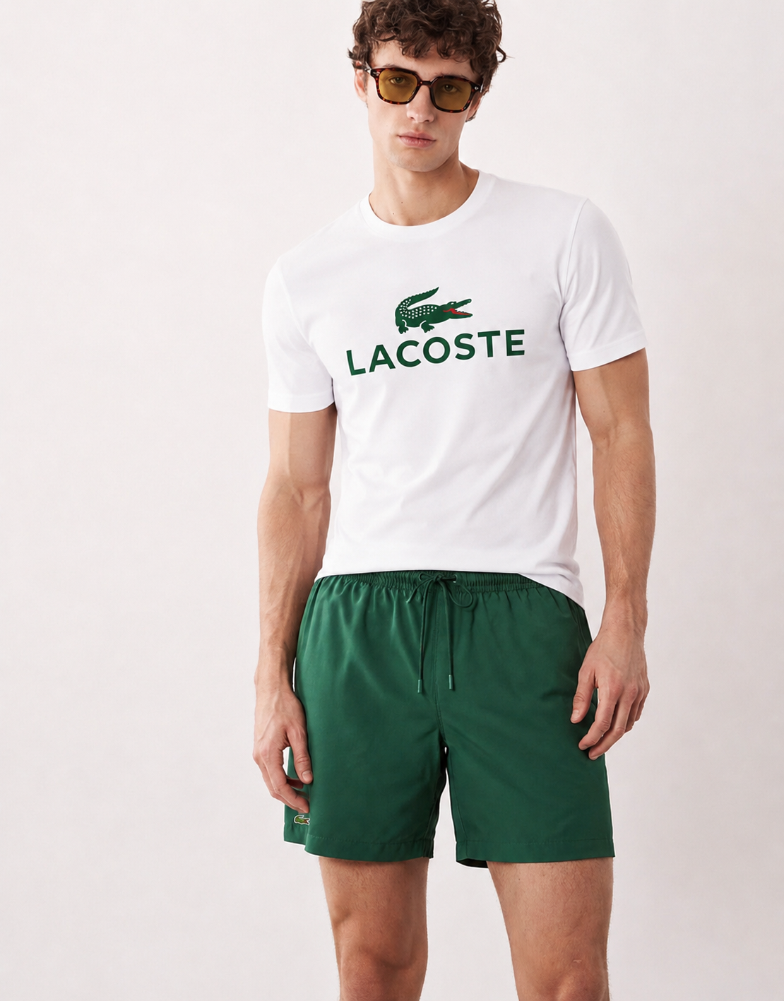 Lacoste Men's Light Quick-Dry Shorts green