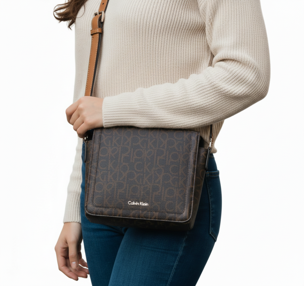 Calvin Klein all over print cross bag