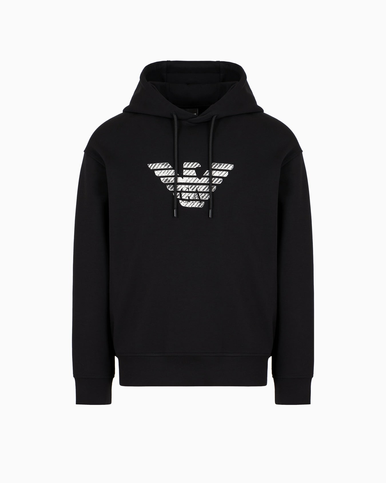 HOODIE EMPORIO ARMANI GA LOGO BLACK