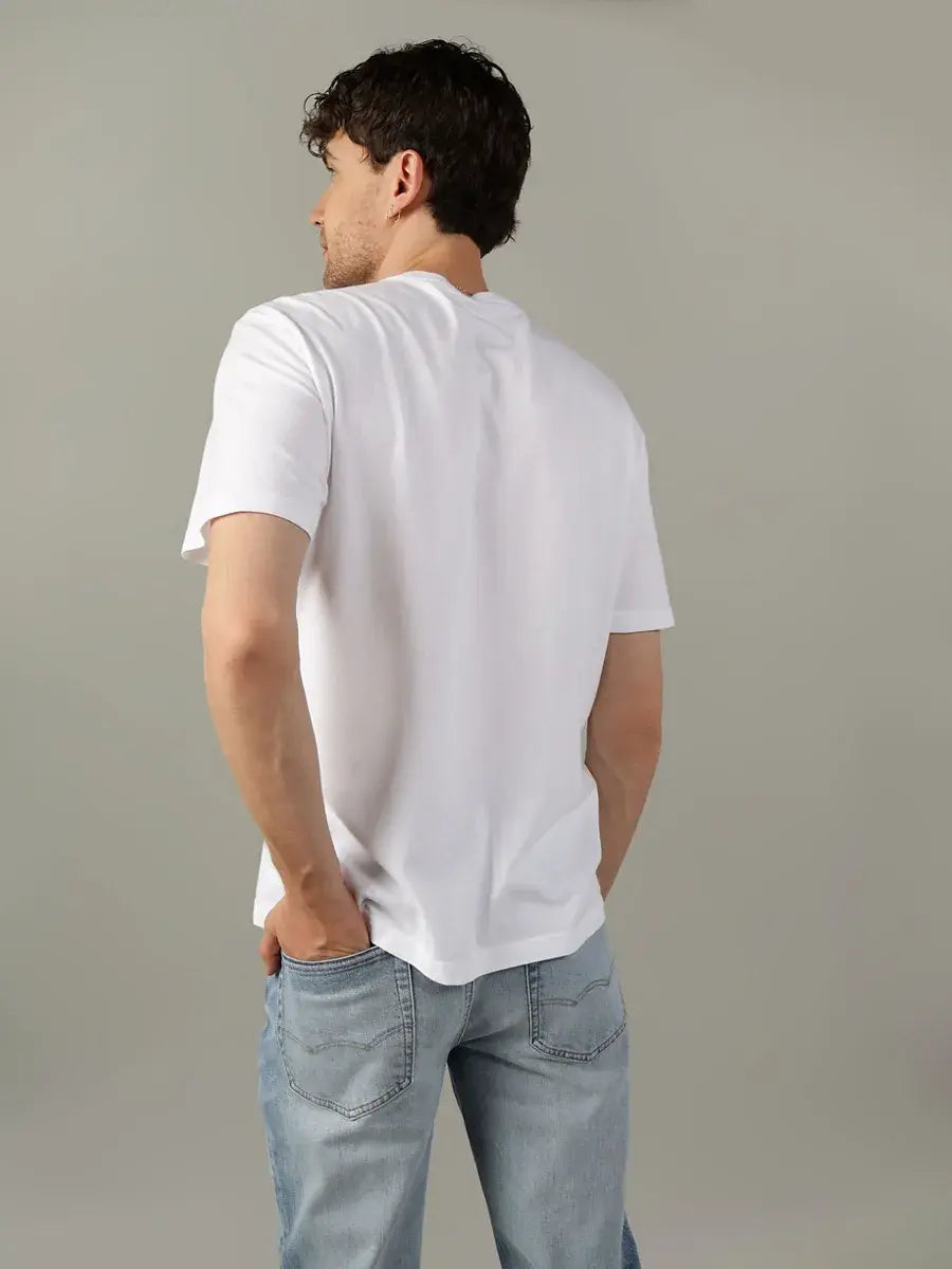 AMRICAN EAGLE  BLU/WHITE TSHIRT