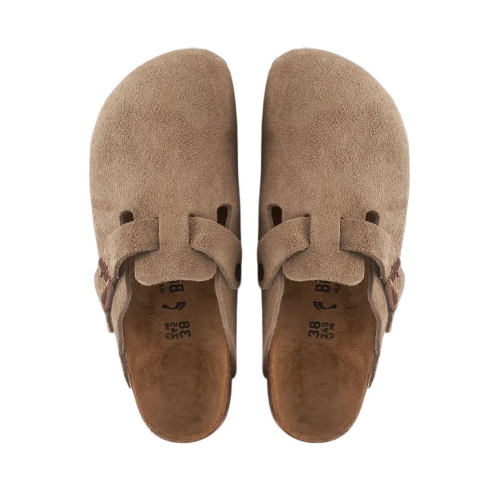 Birkenstock Boston clogs in Taupe Suede
