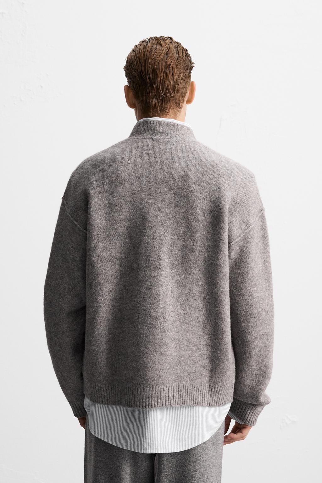 Jacket Zara Zip Up Wool