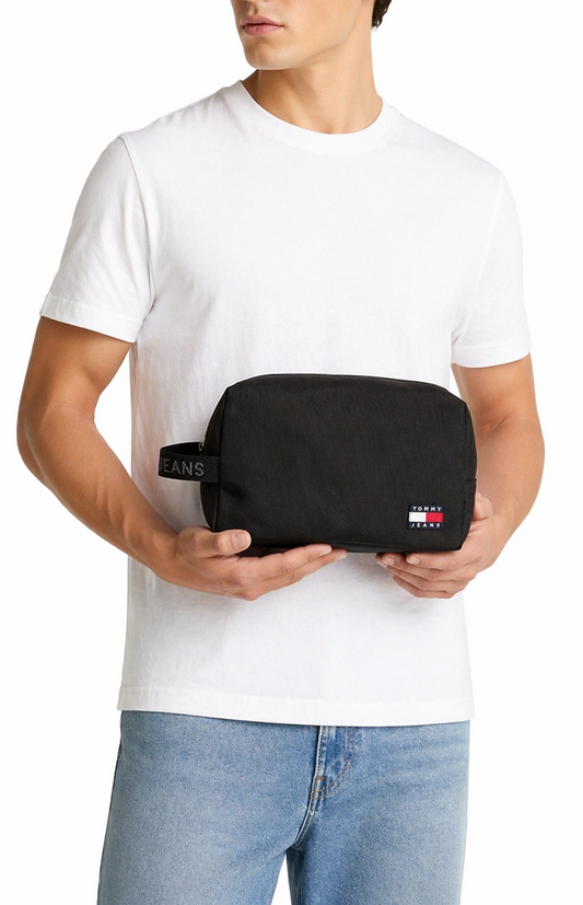 Tommy jeans DAILY WASHBAG - Wash bag - black