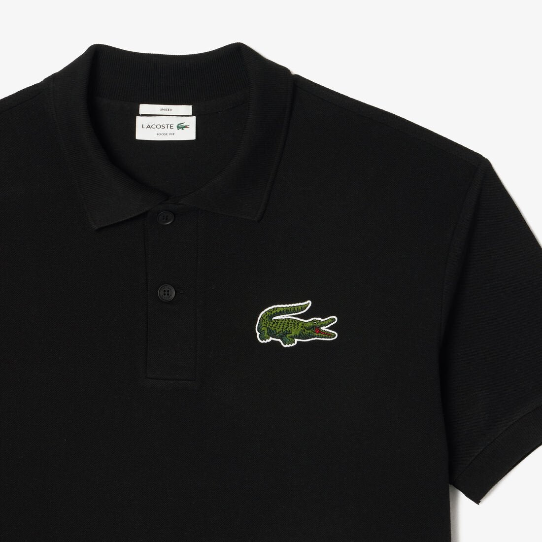 LACOSTE POLO TSHIRT SLIM FIT BIG G LOGO BLK