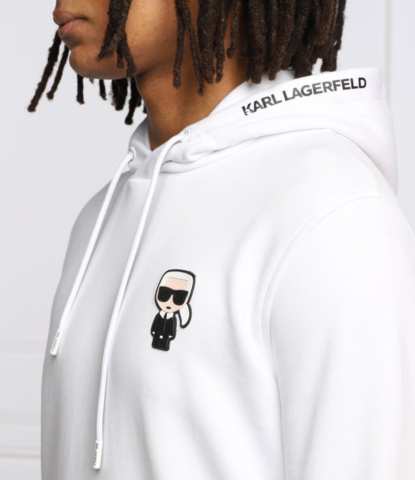 KARL LAGERFELD Hoodie Unisex Slim Fit Melton