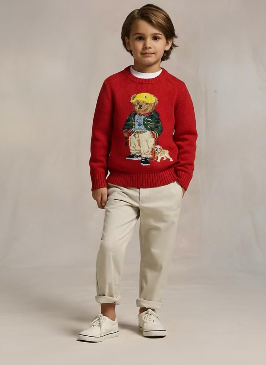 Polo Ralph Lauren Polo Bear knit sweater RED