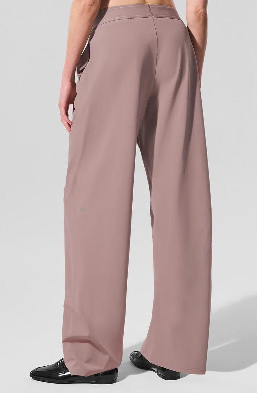 ALO HighRise Logo Elastic Waist Yoga Pants (fit smaller)