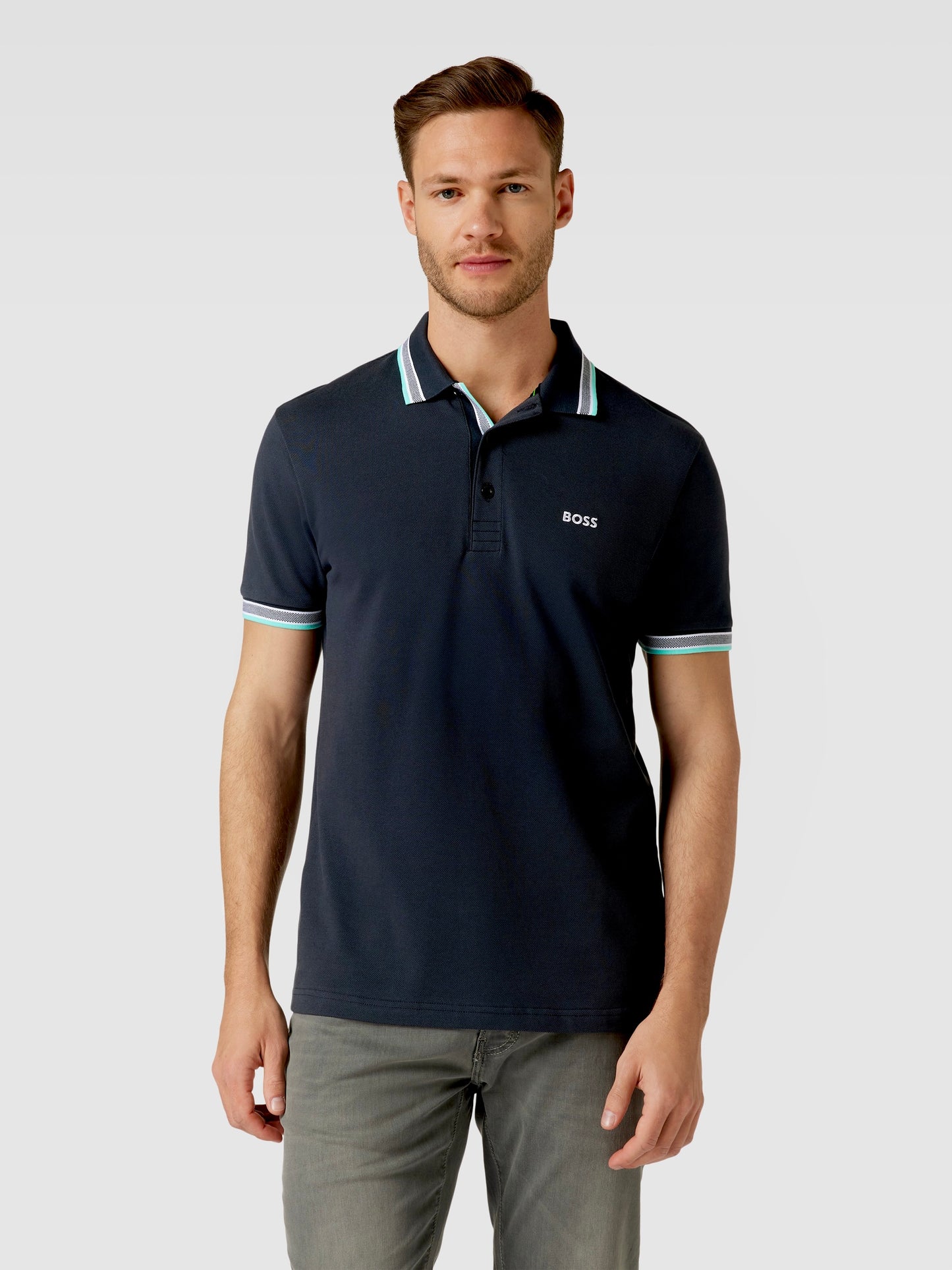BOSS POLO TSHIRT SLIM FIT NAVY
