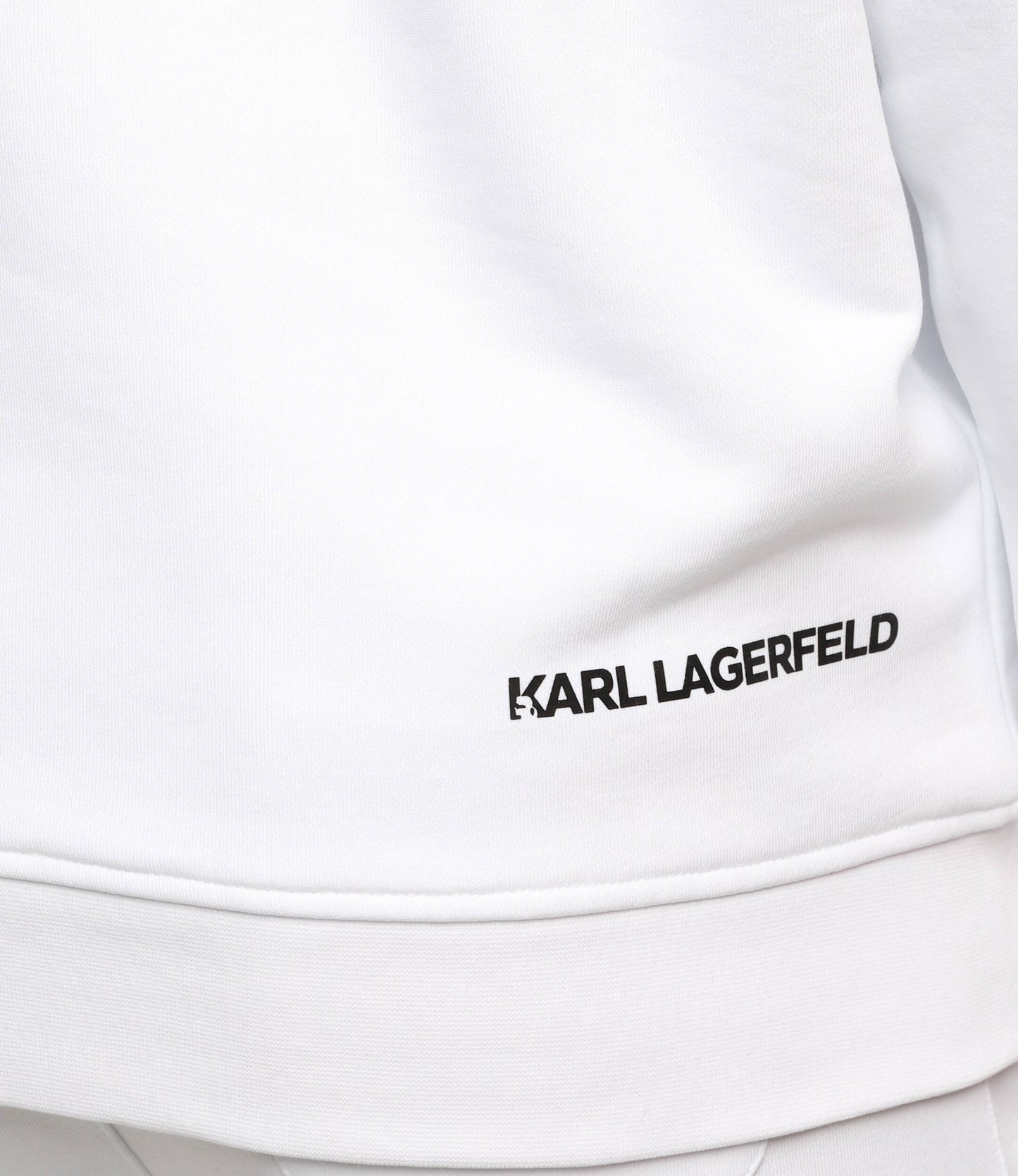 KARL LAGERFELD Hoodie Unisex Slim Fit Melton
