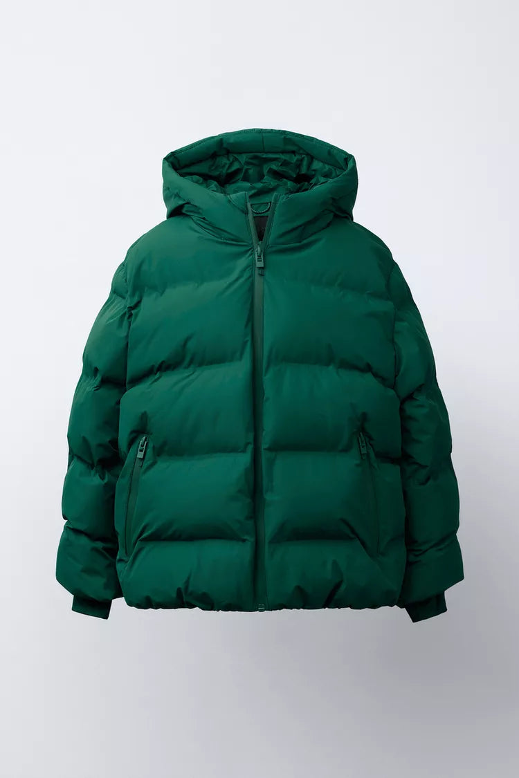 ZARA WATER-REPELLENT PUFFER COAT
WITH LABEL