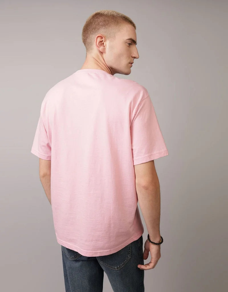 AMRICAN EAGLE MDL PRNTD PINK TSHIRT