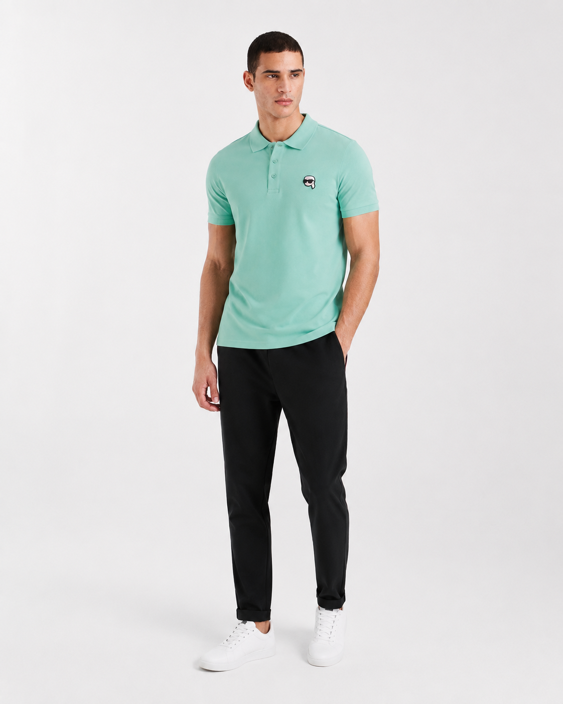 Karl Lagerfeld Ikon-appliqué polo shirt