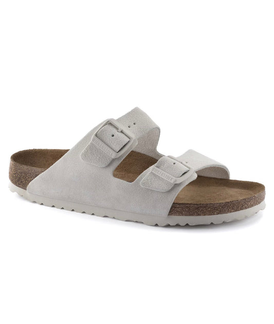 BIRKENSTOCK Arizona suede sandals unisex Antique White