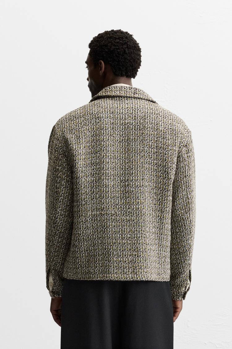 Jacket Zara textured Biege