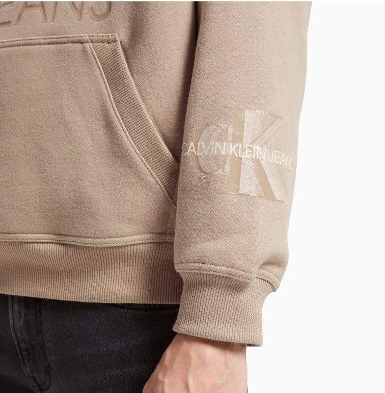 HOODIE  CALVIN KLEIN MULTI URBAN FLEECE BEIGE