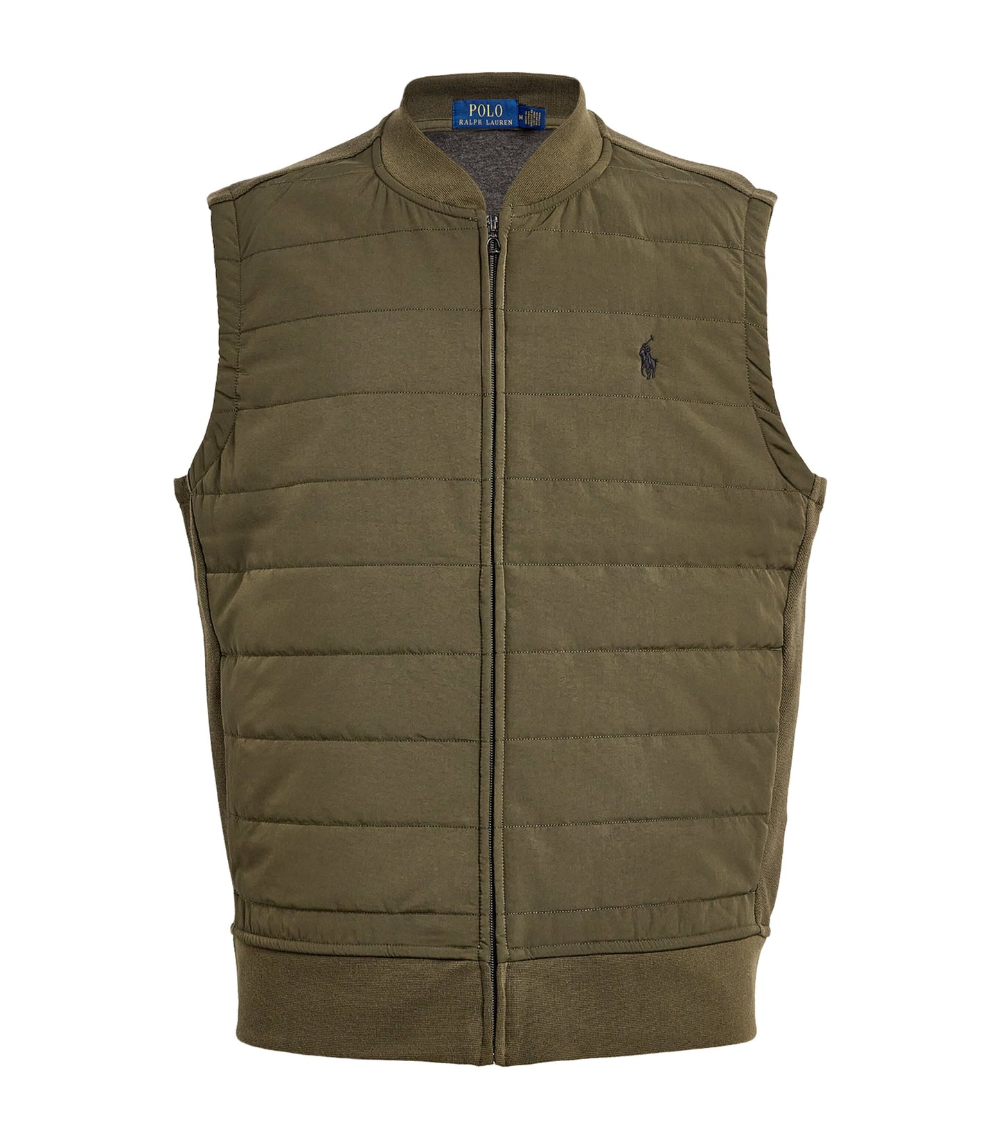 ralph lauren fleeced vest olive