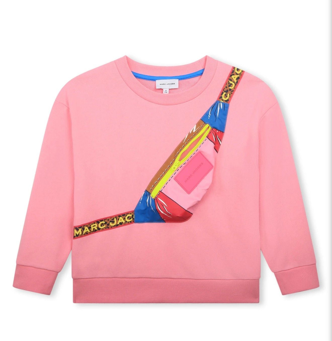 MARC JACOBS Girls pink Crossbody Bag Sweatshirt