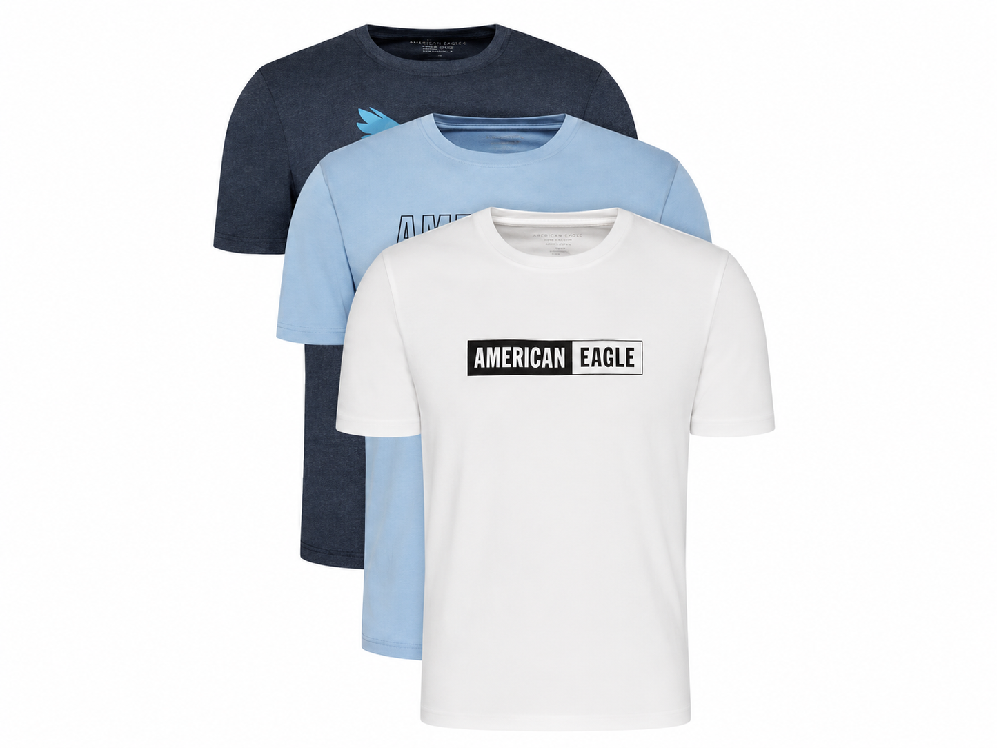 American Eagle 3-Pack Standard Fit Super Soft Graphic Tees