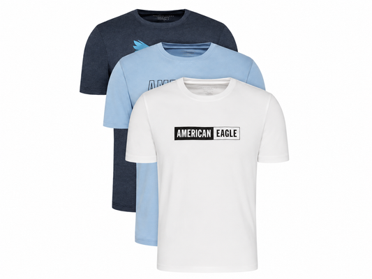 American Eagle 3-Pack Standard Fit Super Soft Graphic Tees