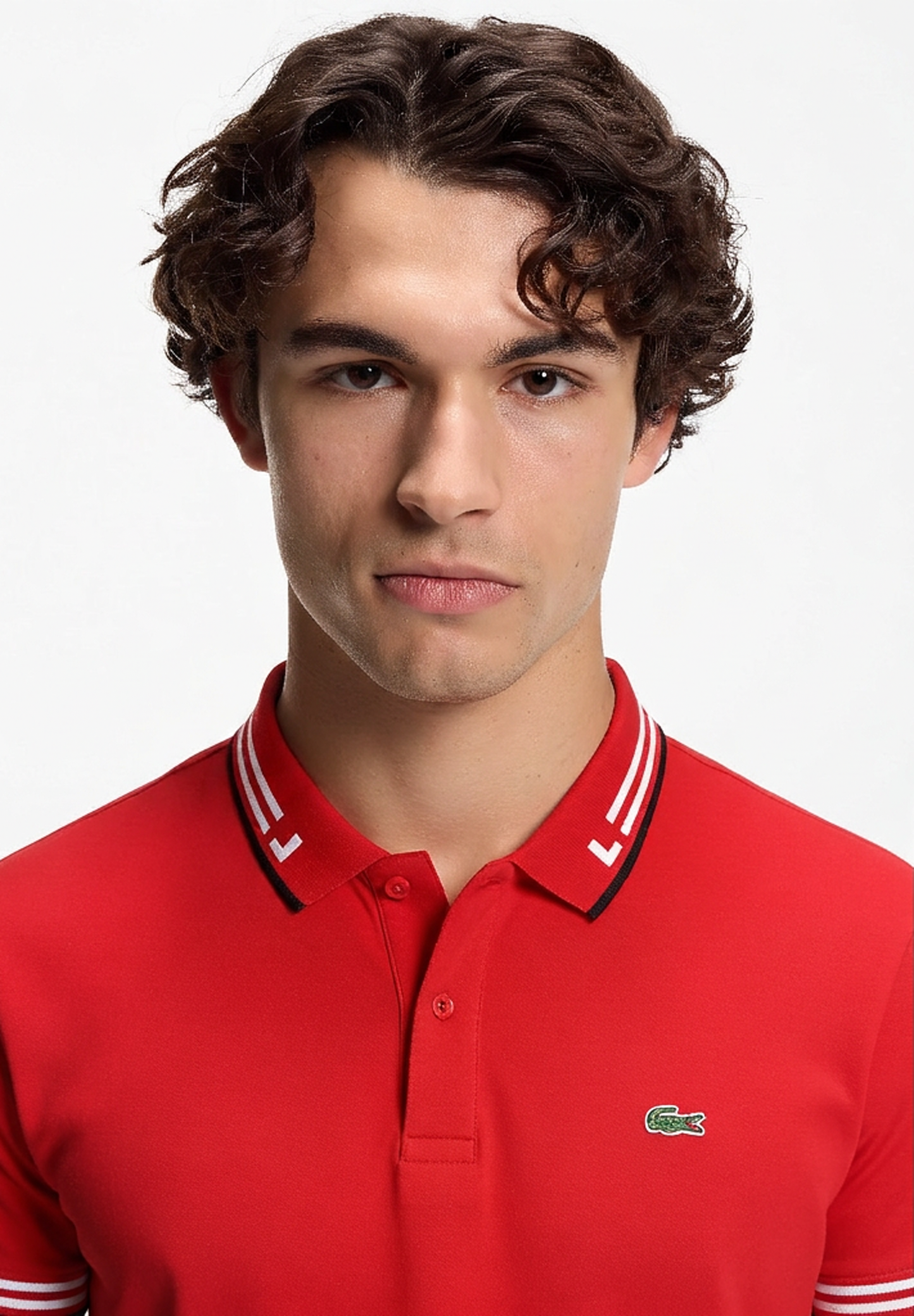 LACOSTE POLO TSHIRT SLIM FIT G  LOGO RED