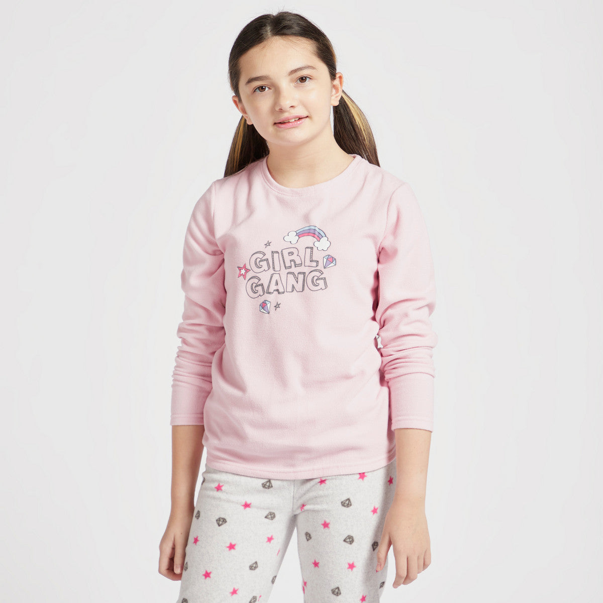 Max Pajama Pink Fleece Girls