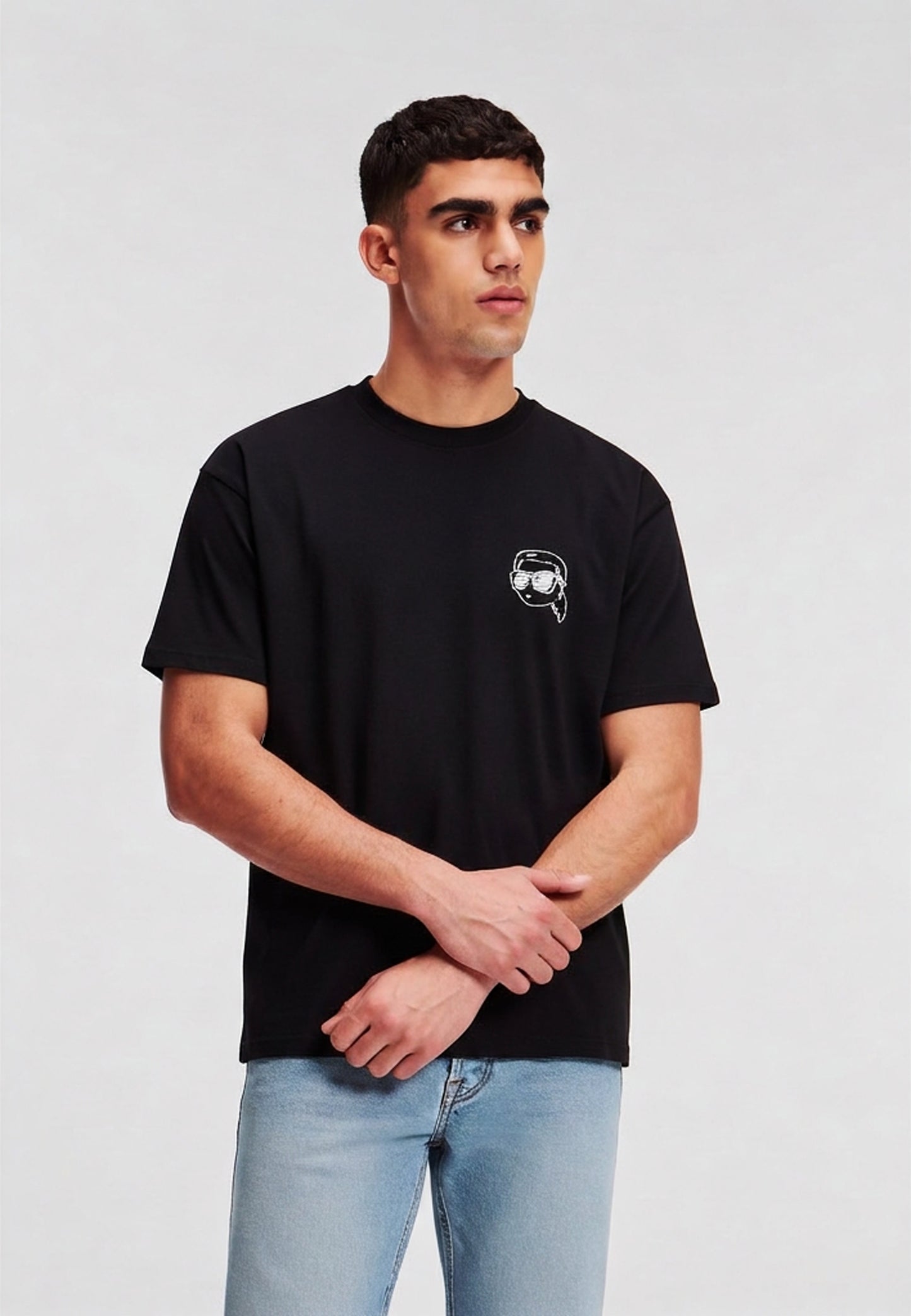 Karl Lagerfeld ikonk oversized black tshirt