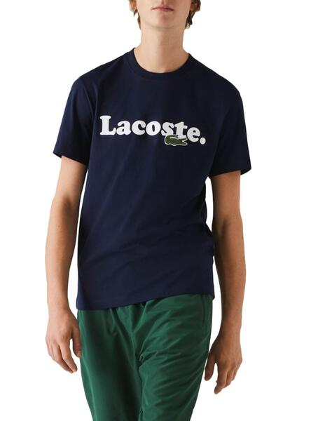 LACOSTE TSHIRT  PRNTD NAVY