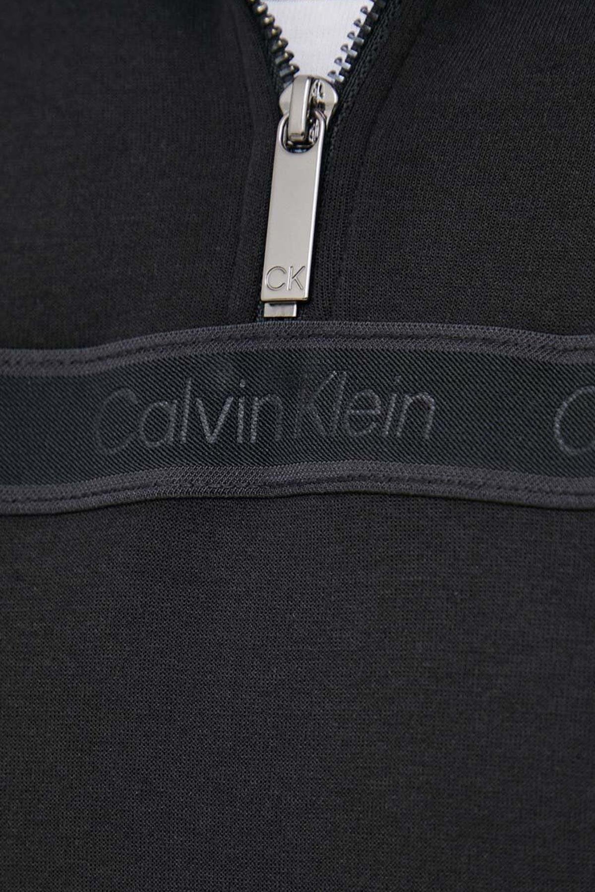 Calvin klein SWEATSHIRT LOGO TAPE INTERLOCK Q ZIPPER