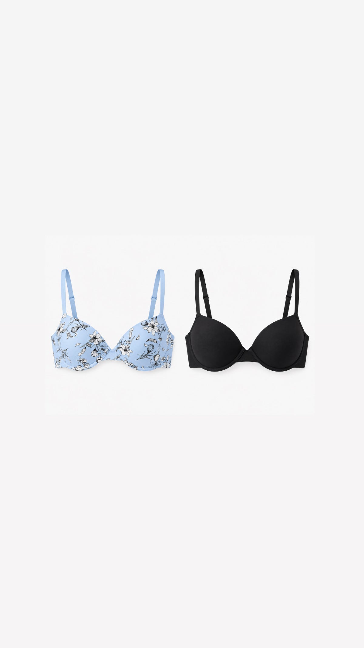 Max Demi Bra with Back Closure – 2-Piece Assorted Set