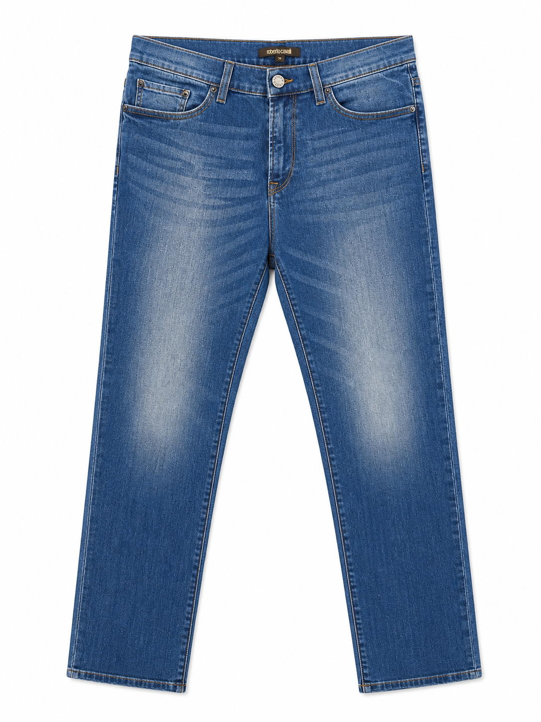 Roberto Cavalli Regular Fit Blue Jeans – Premium Denim for Everyday Style