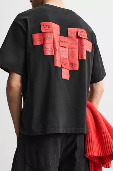 Zara Limited Edition Slogan Print T-Shirt