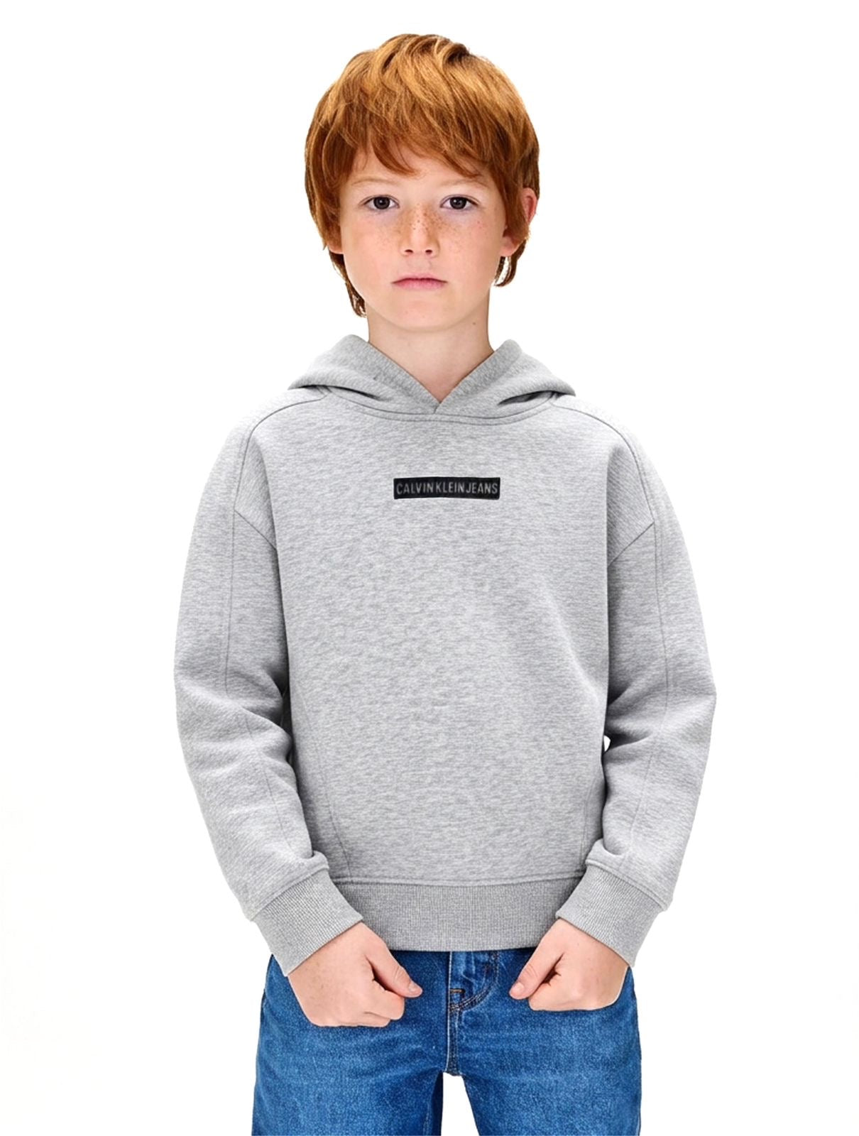 CALVIN KLEIN Relaxed Hoodie in Organic Cotton Blend Fleece unisex