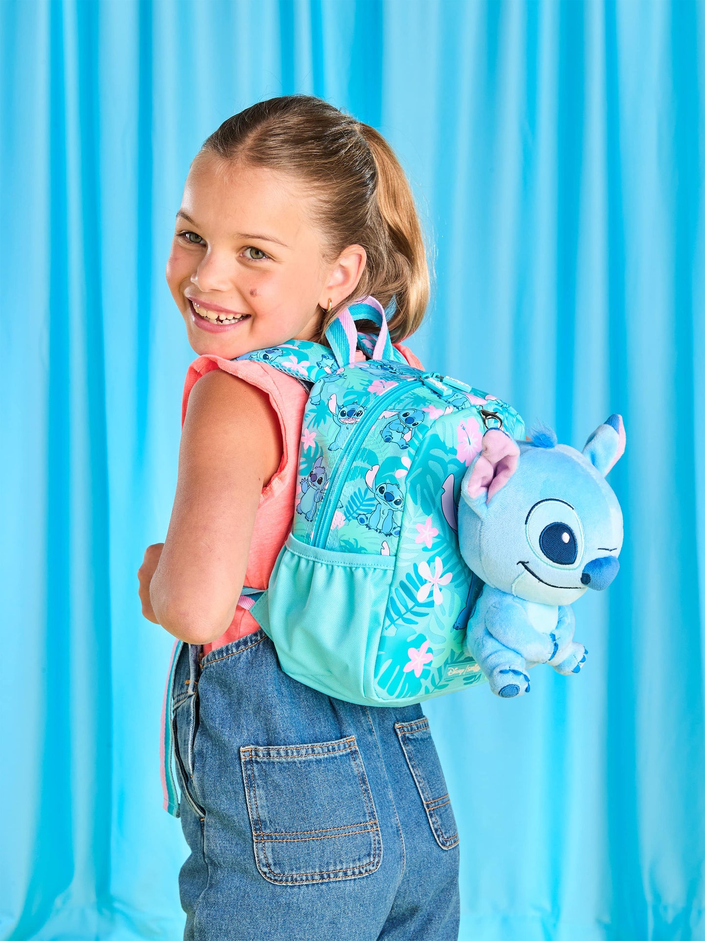 Smiggle Stitch Teeny Tiny Backpack With Detachable Plush