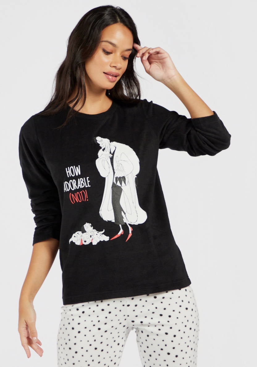 101 Dalmatians printed T-shirt and pajama pants set