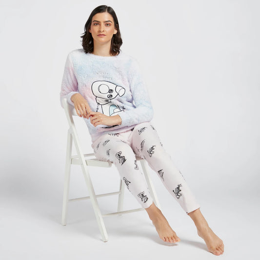 MAX  Olaf Themed Sweatshirt and Full Length Printed Pyjama Set