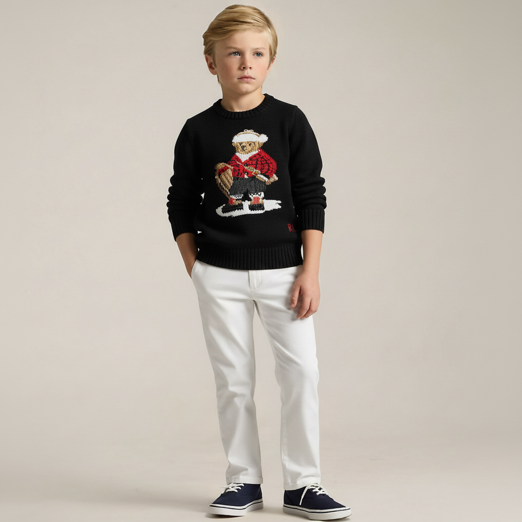 Polo Ralph Lauren Polo Bear knit sweater Black