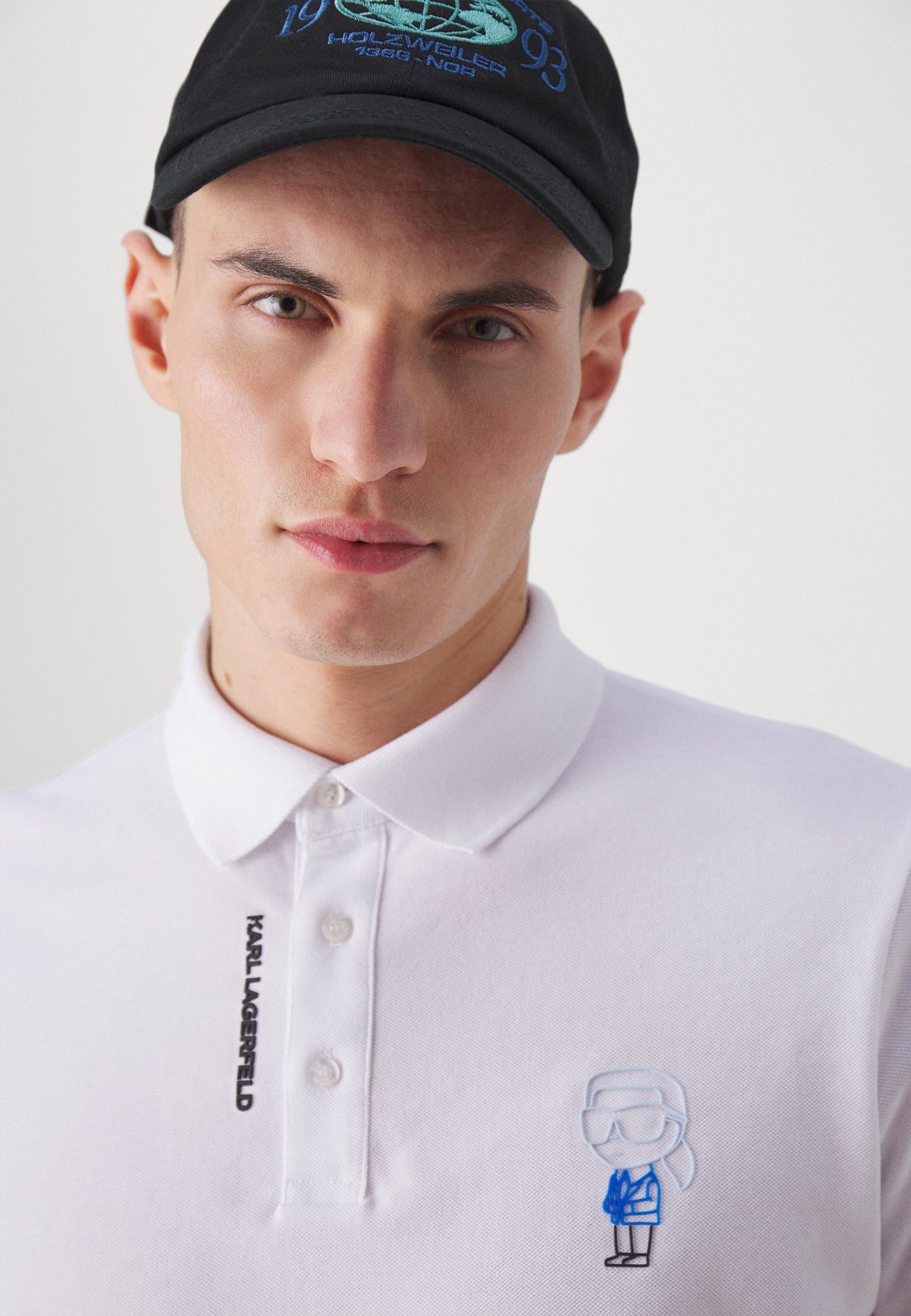 KARL LAGERFELD  SLIM FIT POLO TSHIRT  WHITE