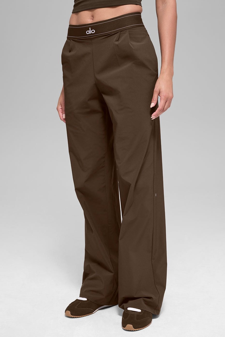 ALO HighRise Logo Elastic Waist Yoga Pants (fit smaller)